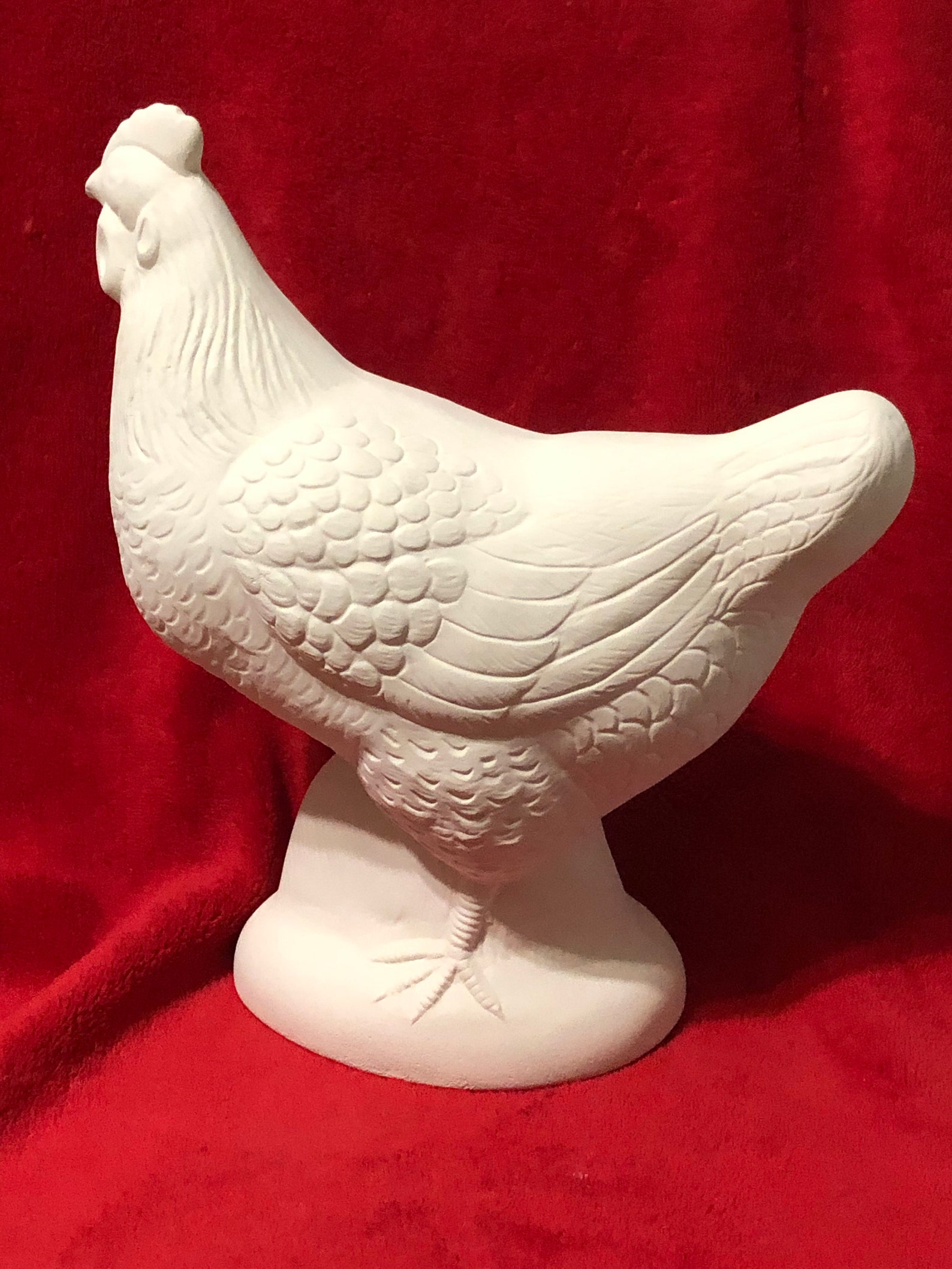 Bisque Céramique à Peindre - Père Noël - Fabrication Artisanale USA