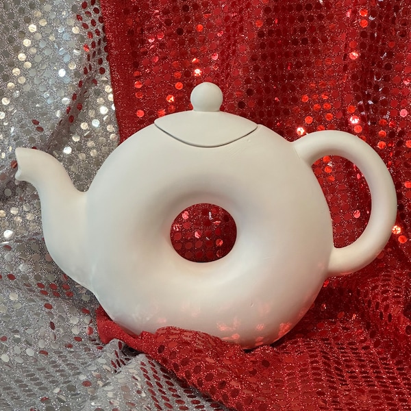 Doughnut Teapot Etsy