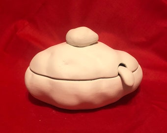 Handmade Ceramic Baked Potato Dish with Spoon - DIY Ceramic Bisque - DIY Kitchen Accent - Whimsical Home Decor - Unique Birthday Gift - Etsy