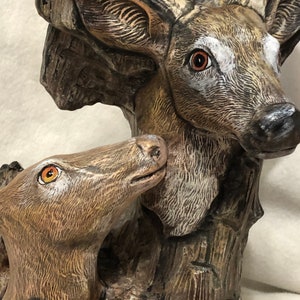 Dry Brushed Ceramic Driftwood Deer using Mayco Softee Stains by jmdceramicsart image 5