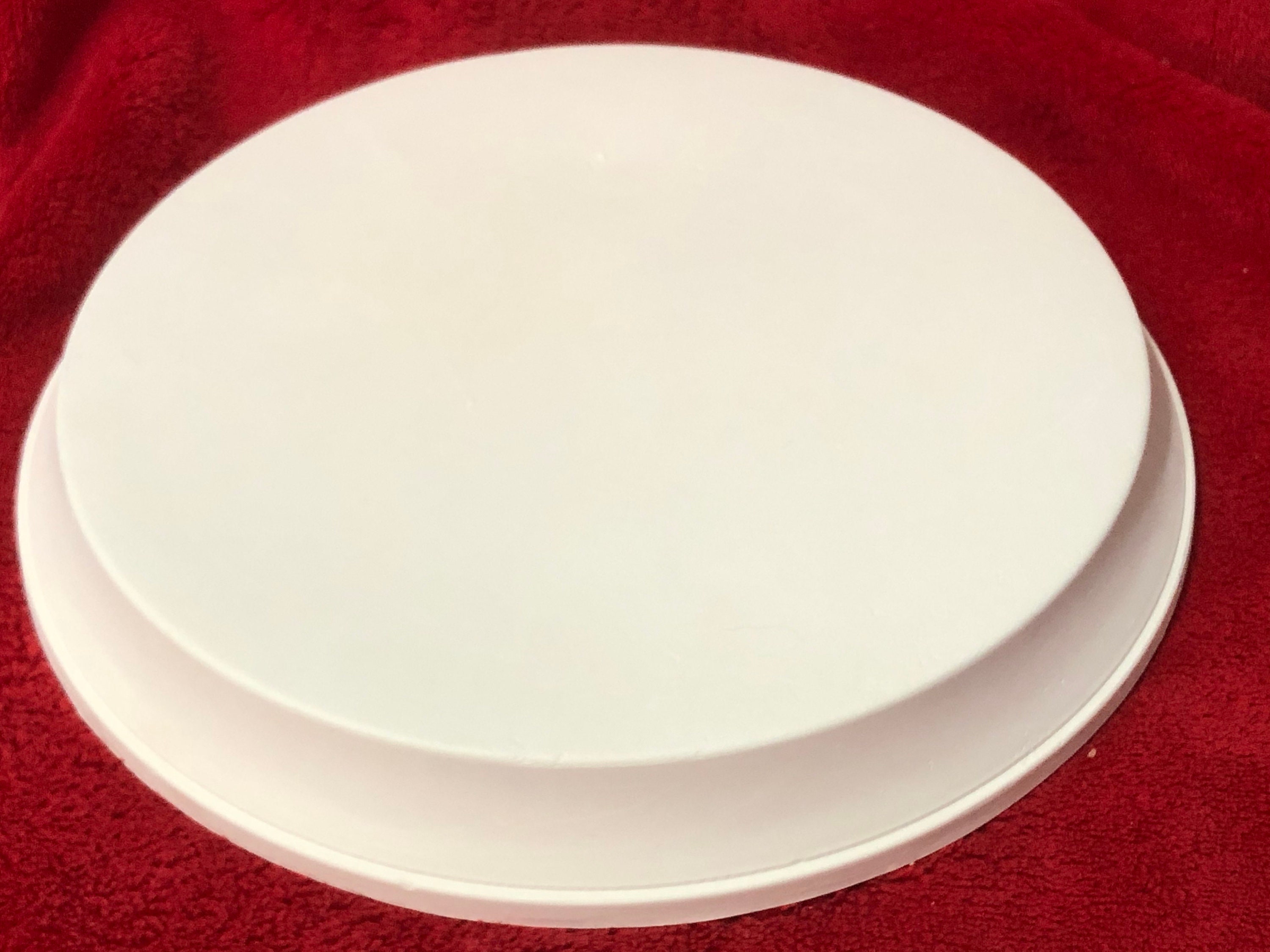 Round Base in ceramic bisque ready to paint by jmdceramicsart