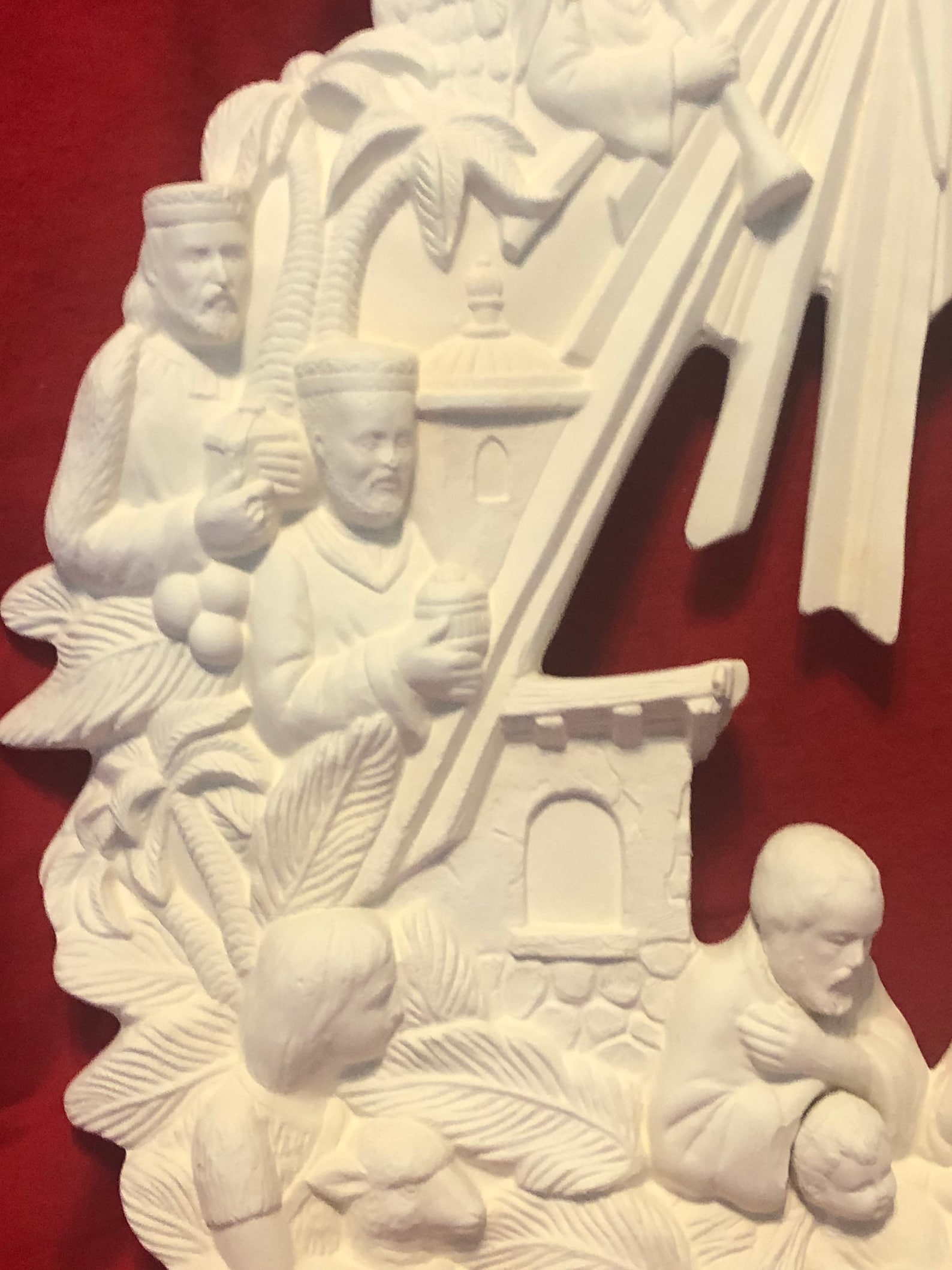 Scioto Molds Vintage Ceramic Nativity Wreath in Bisque Ready Etsy