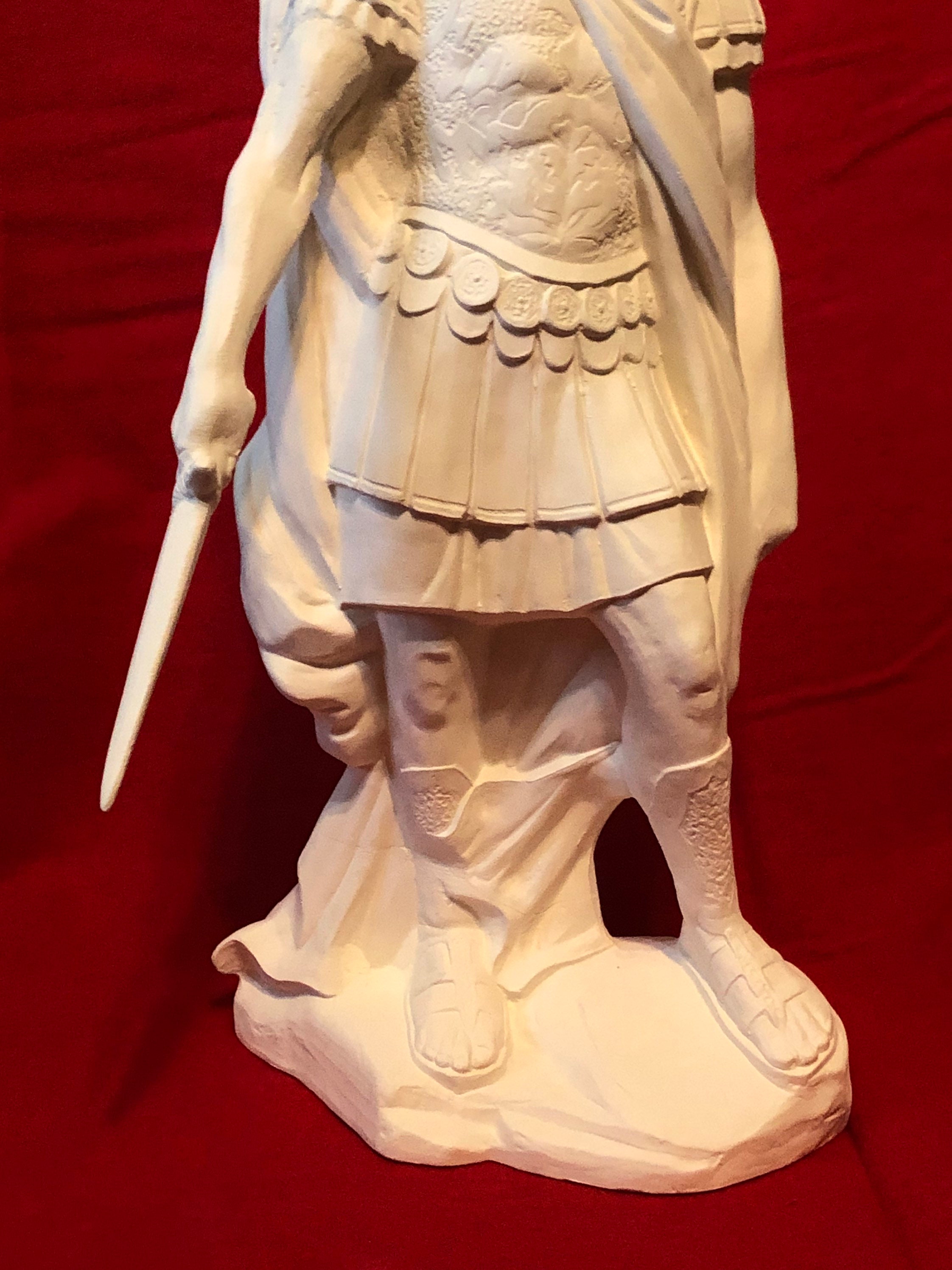 Archangel Michael in Ceramic Bisque ready to paint
