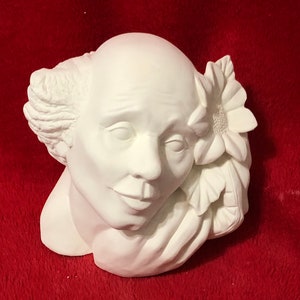 DIY Ceramic Bisque - Clown Bust Sculpture - DIY Craft Kit - Circus Clown Theme Home Decor - Nursery Decor - Clown Figurines - DIY Clown Art