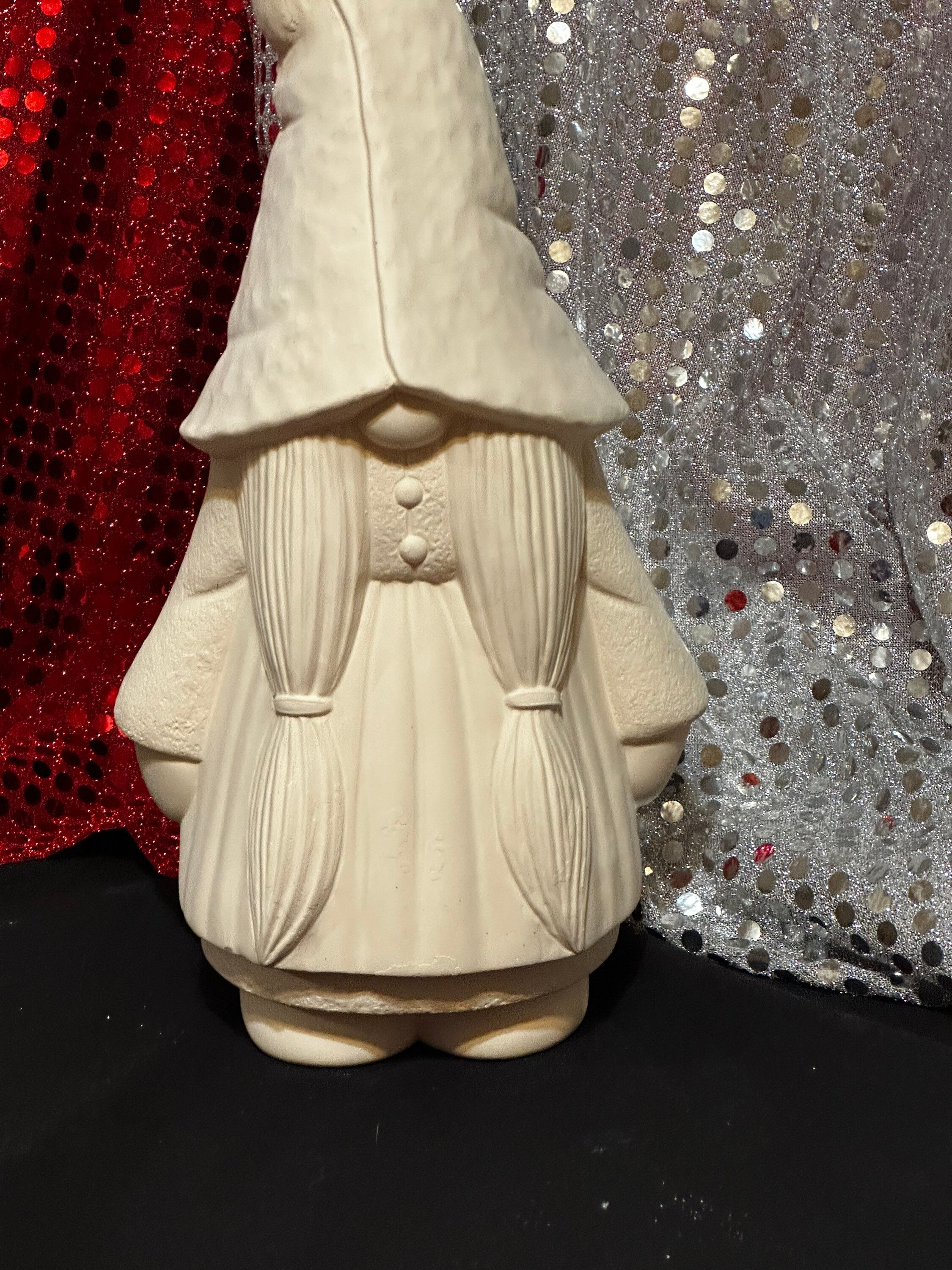 Mayco molds nordic female gnome in ceramic bisque ready to paint by jmdceramicsart