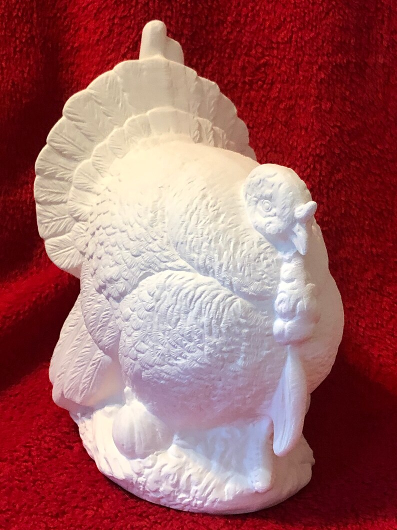 Small Ceramic Turkey in Bisque Ready to Paint Etsy