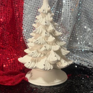 Small Ceramic Bisque Christmas Tree ready to paint - DIY Ceramic Christmas Tree - Xmas Tree Decor