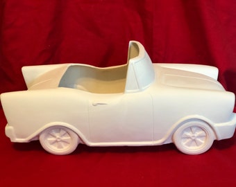 DIY - Home and Garden Accent Planter - Vintage Car Lover Gift - DIY Ceramic Bisque Planter - Unique Home Decor - Quality Ceramics - DIY Gift