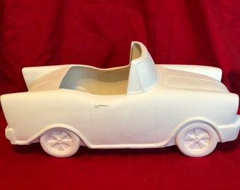 Vintage Convertible Planter Ready to Paint Diy Cramic Bisque by jmdceramicsart