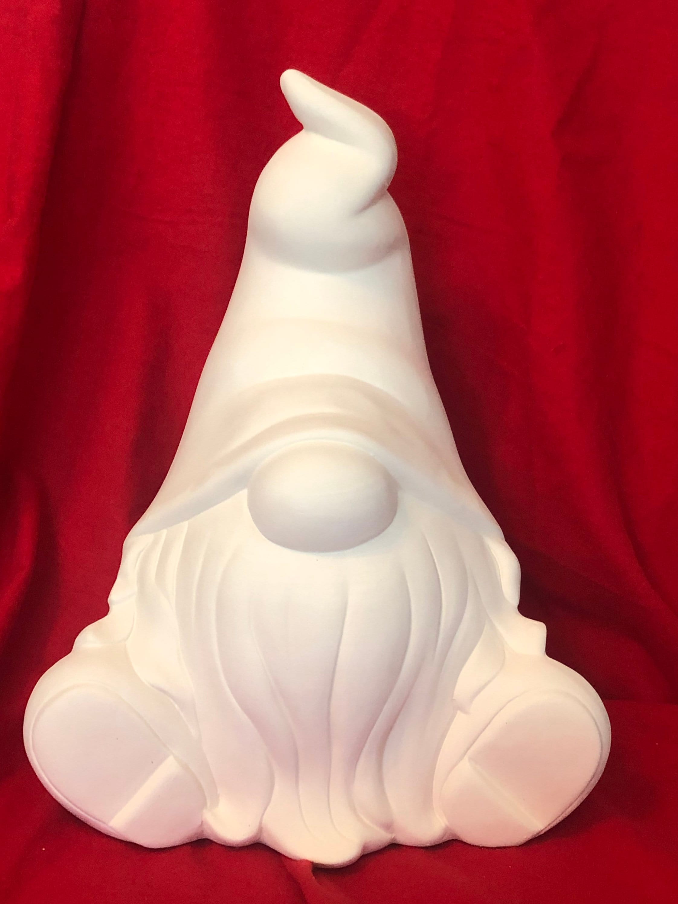 Male Gnome Toad House from Clay Magic in ceramic bisque ready to paint