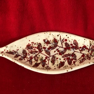 Vintage one of a kind glazed ceramic Platter