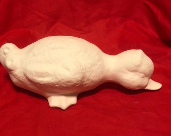 Rare Alberta Molds drinking Duck in ceramic bisque ready to paint by jmdceramicsart