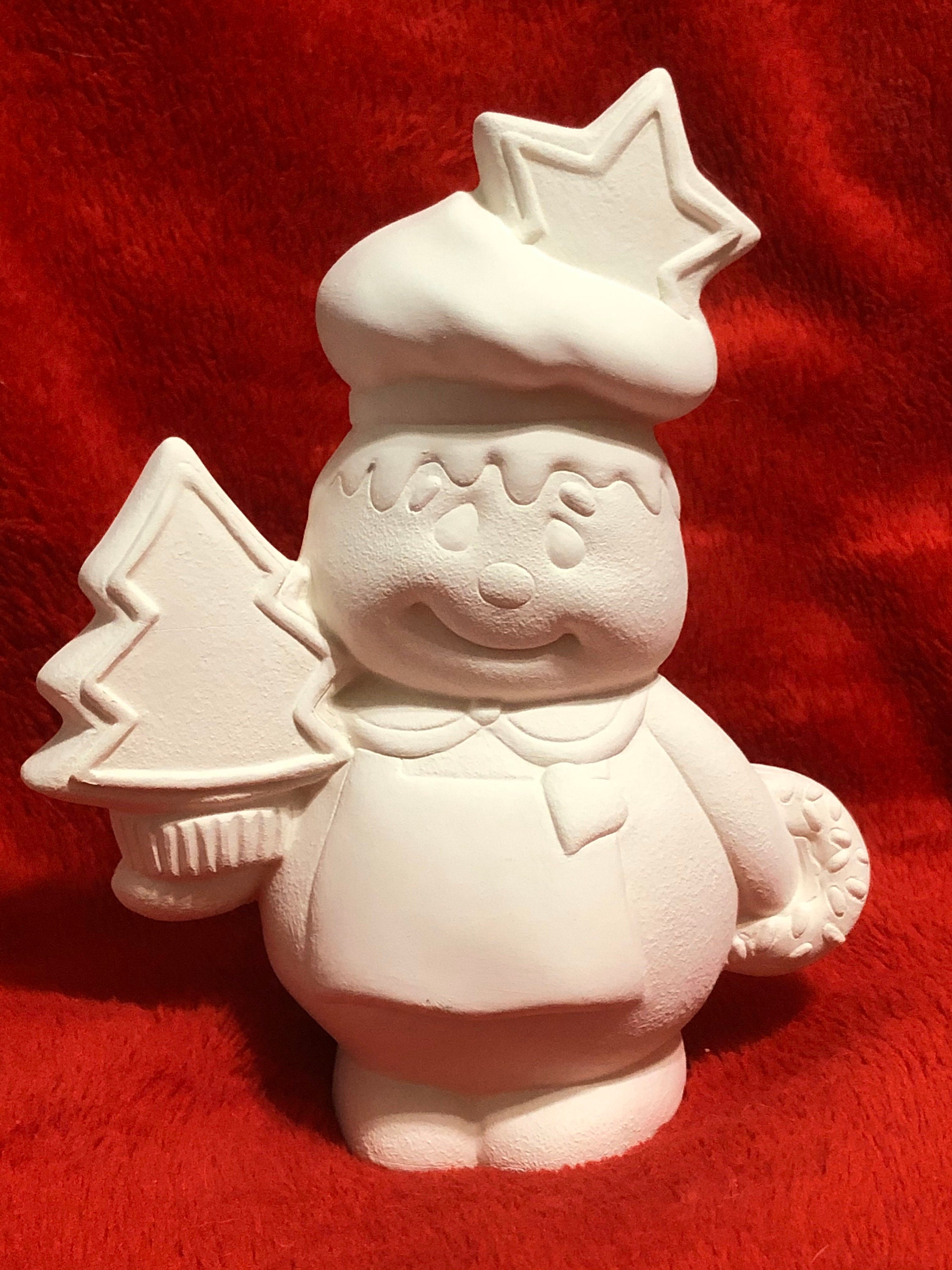 Nutmeg the Gingerbread Man ceramic bisque ready to paint Etsy