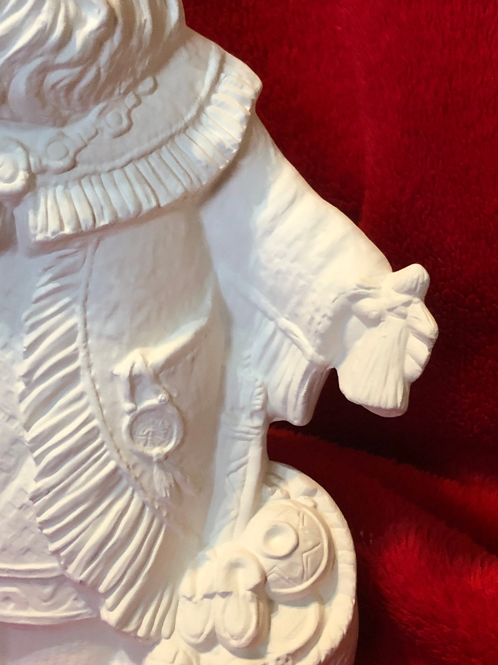 Rare Ceramic Native American Santa in bisque ready to paint Etsy