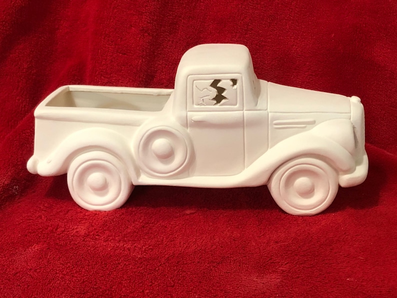 Old Time Jalopy With Cut Outs in Ceramic Bisque Ready to Paint Etsy