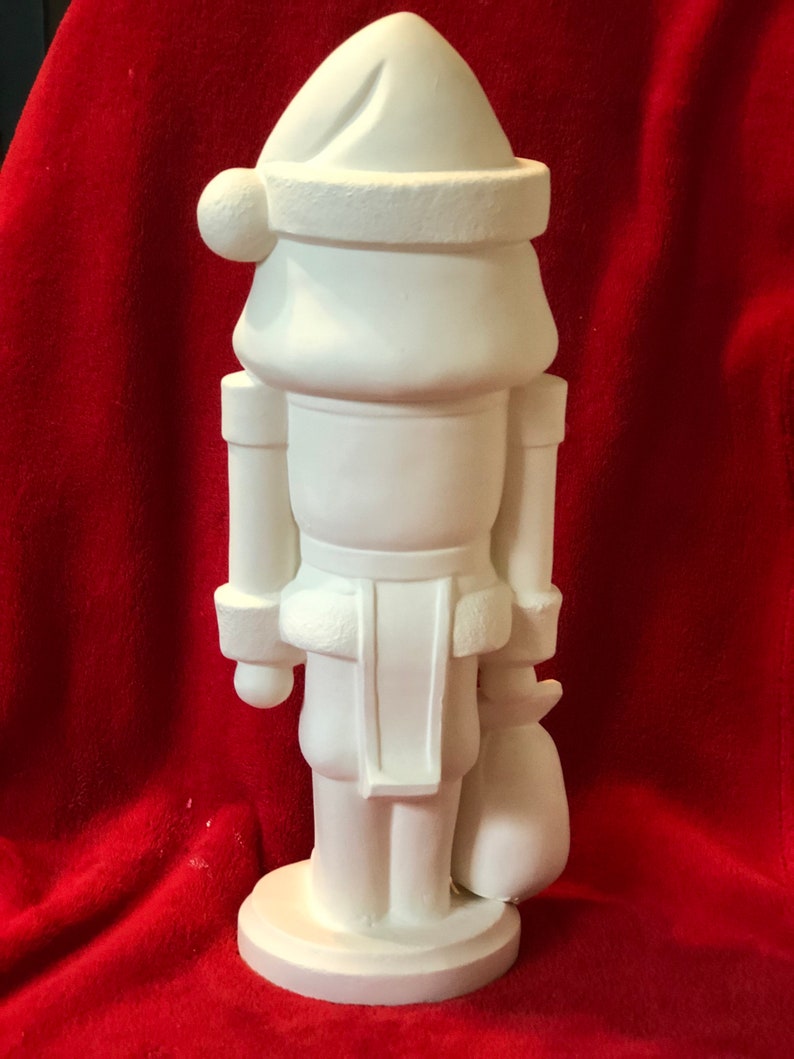 Ceramic Nutcracker in Bisque Ready to Paint Etsy
