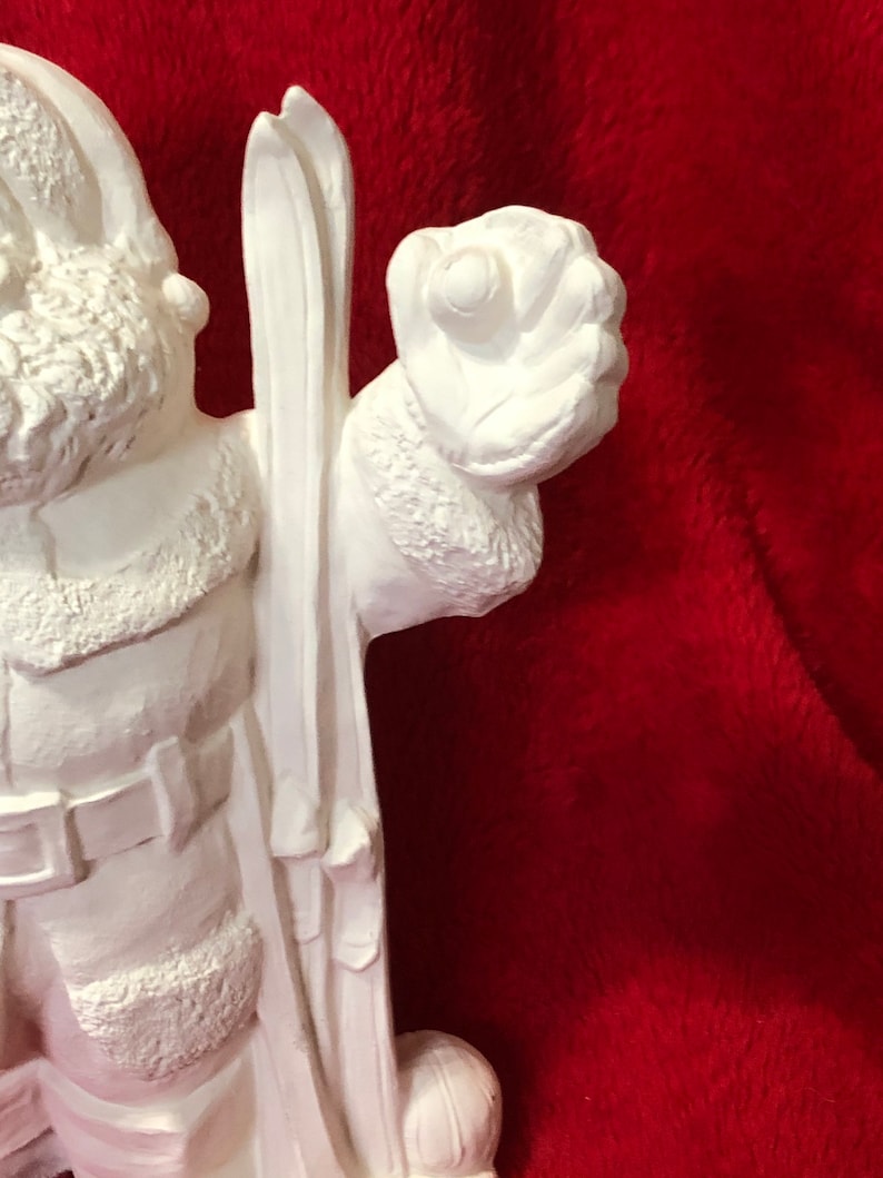 Sports Santa Claus ceramic bisque ready to paint Etsy