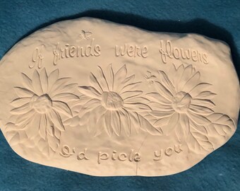 Friends wall hanging in ceramic bisque ready to paint by jmdceramicsart