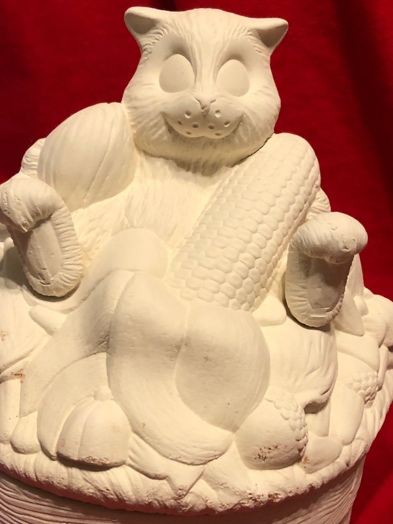 Dona's Ceramic Chipmunk Bowl in Bisque Ready to Paint Etsy