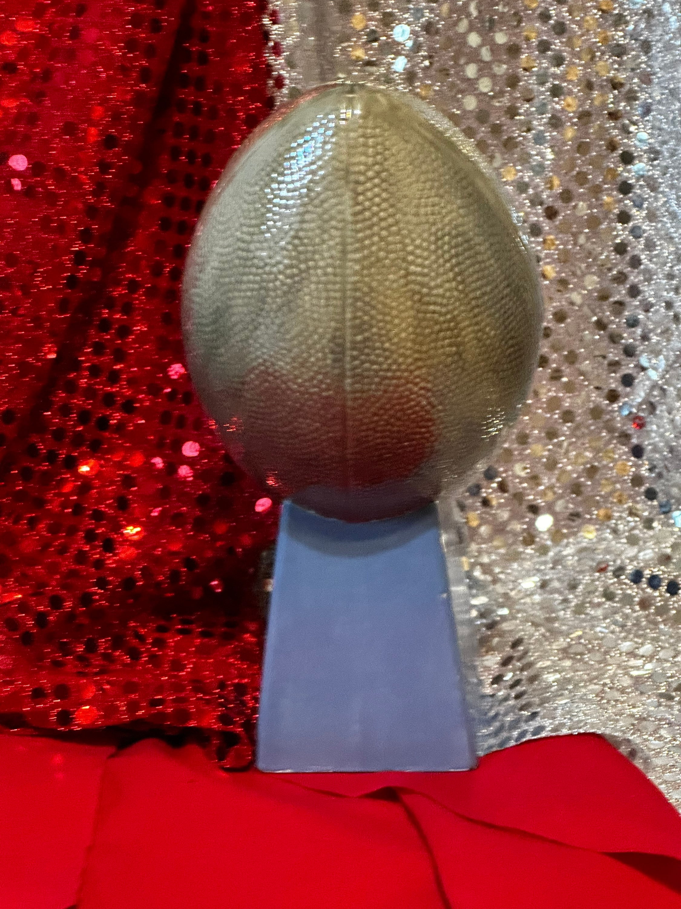 Glazed Football Trophy By Jmdceramicsart glazed-football-trophy-by-jmdceramicsart