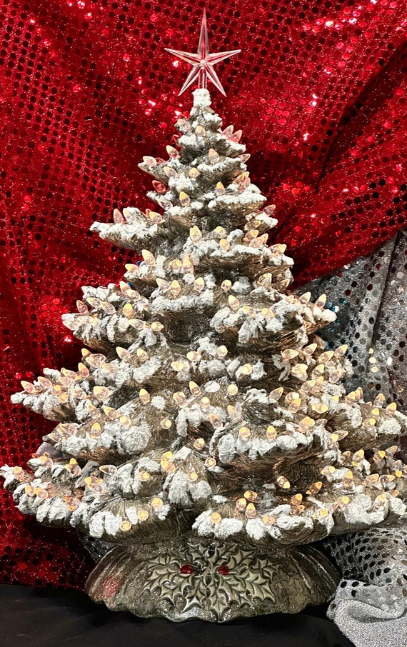 Red and White Christmas Tree - Mom Can Do Anything