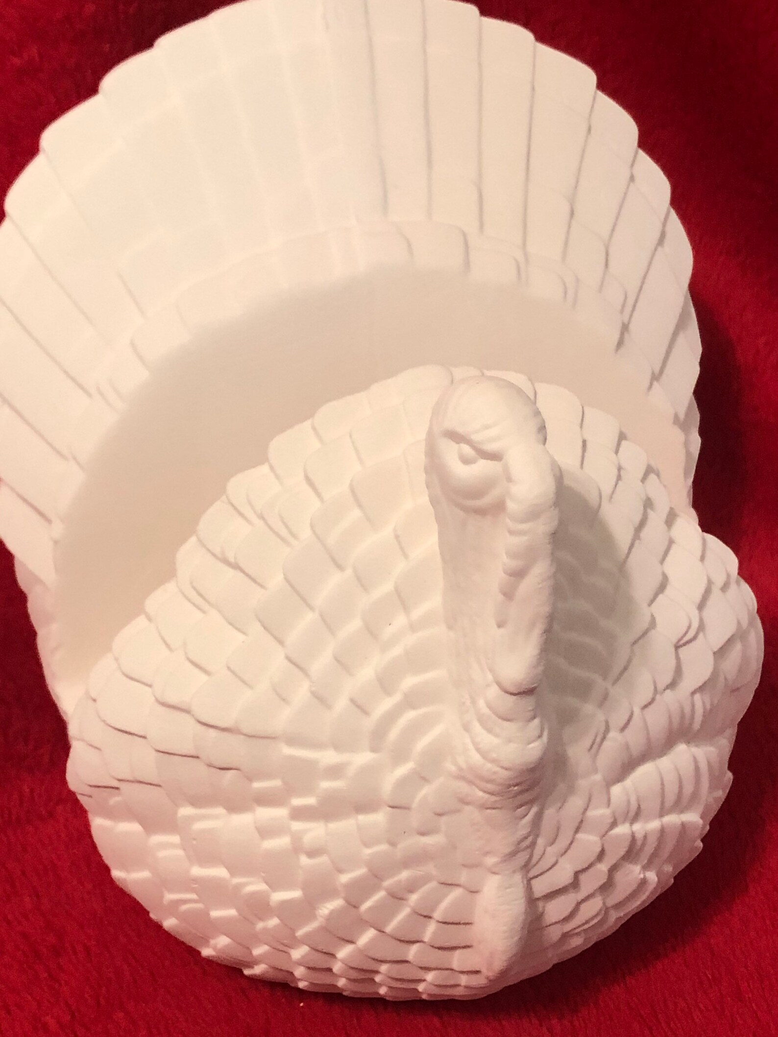 Turkey Napkin Holder in Ceramic Bisque Ready to Paint Etsy