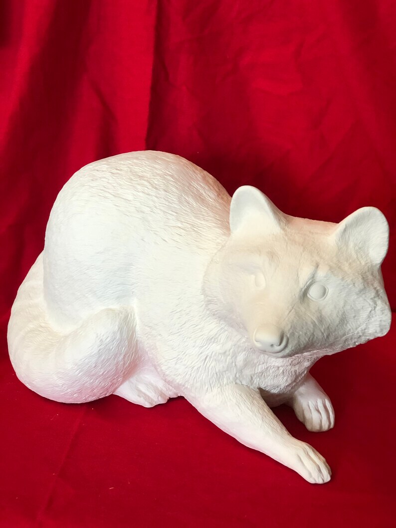 Scioto Molds Life Size Raccoon in Ceramic Bisque Ready to Etsy