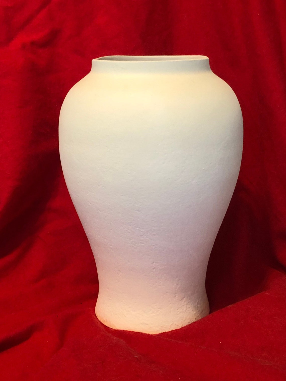 Decorative Vase in Ceramic Bisque Ready to Paint Etsy