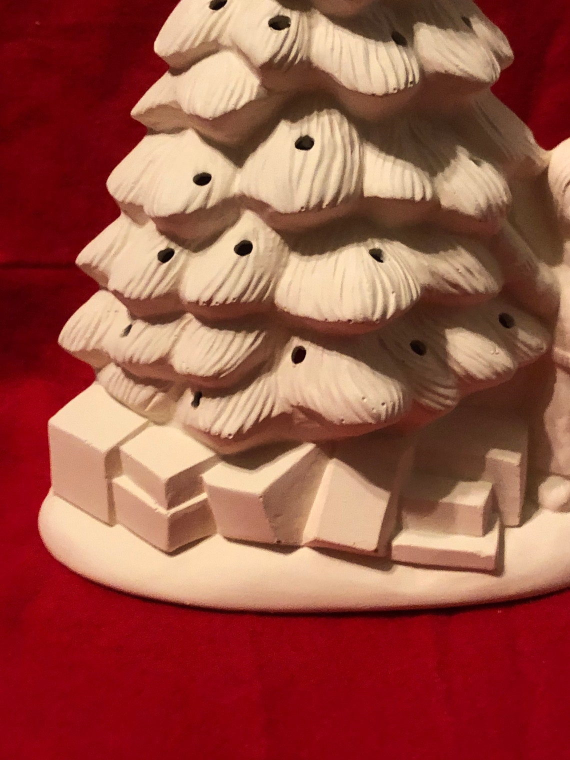 Vintage Macky Molds Christmas Tree with holes for lights from Etsy