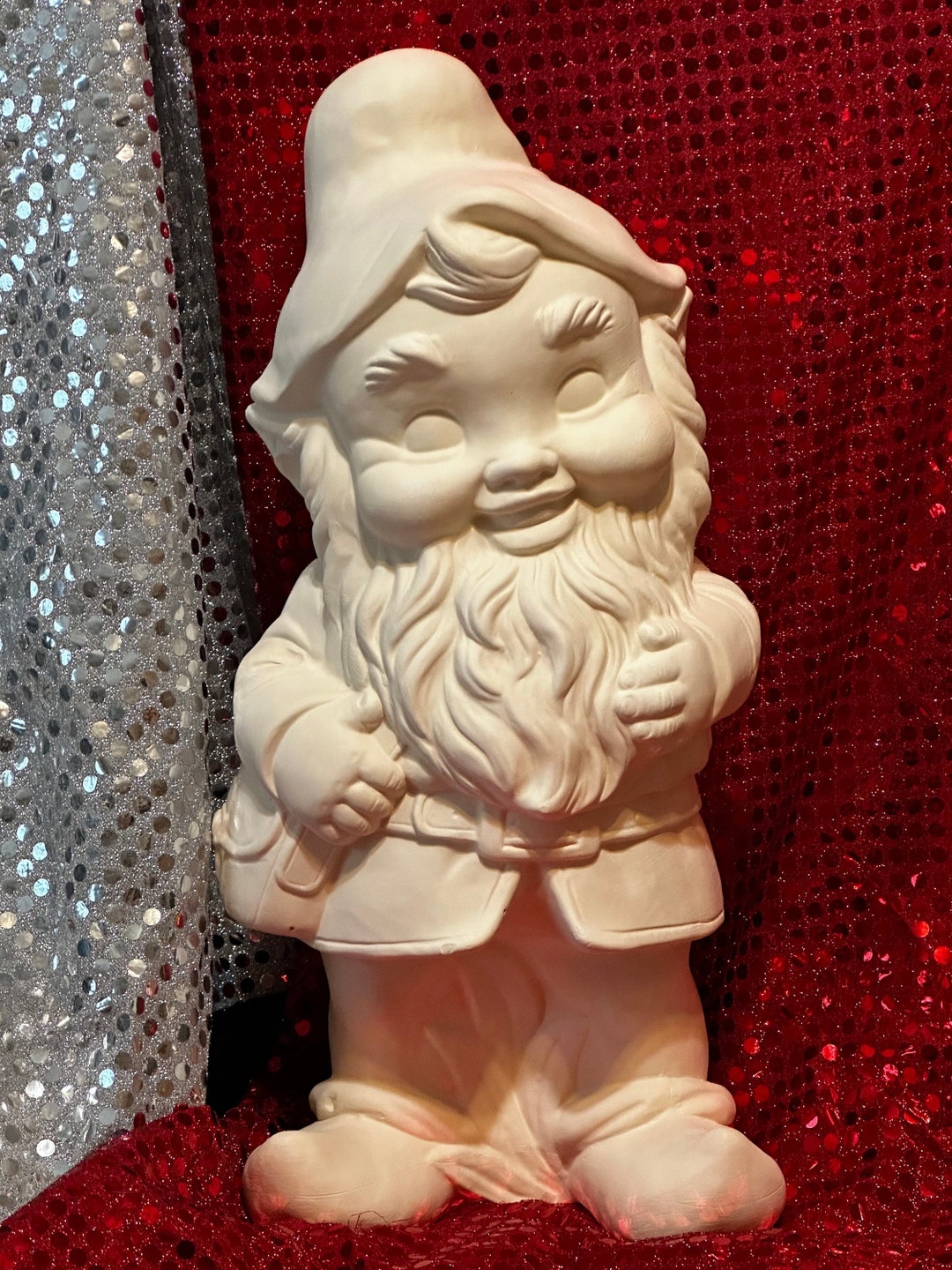Rare Alberta Molds Gnome in Ceramic Bisque Ready to Paint by Jmdceramicsart Etsy