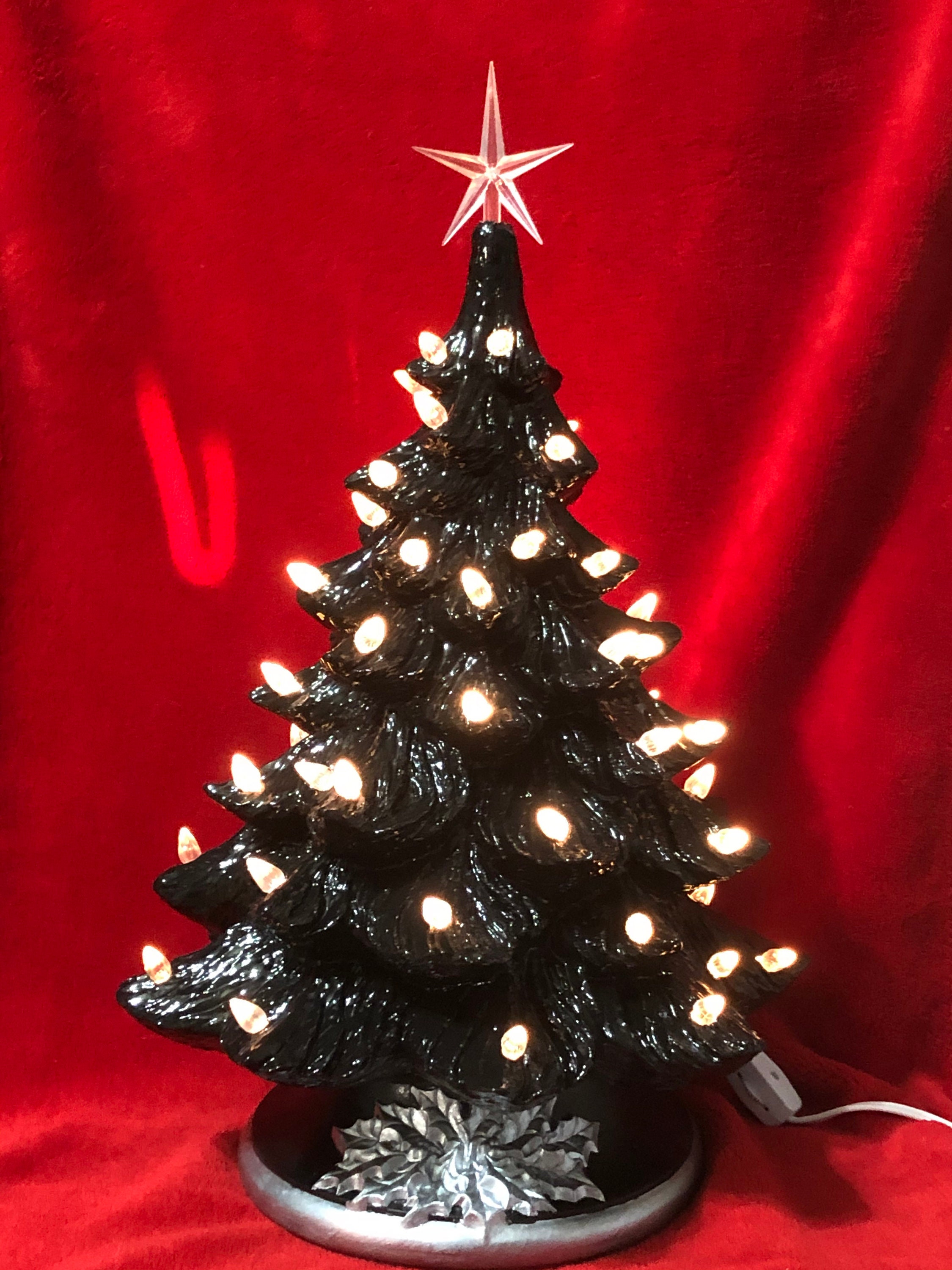 Black Diamond Ceramic Christmas Tree