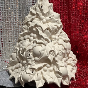 Handcrafted Xmas Tree - Ceramic Xmas Trees - Xmas Tree Gift - Festive Xmas Decor - Xmas Tree Accent - Unique Xmas Gifts - Small Holly Tree