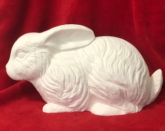 Very Rare Rabbit in ceramic bisque ready to paint