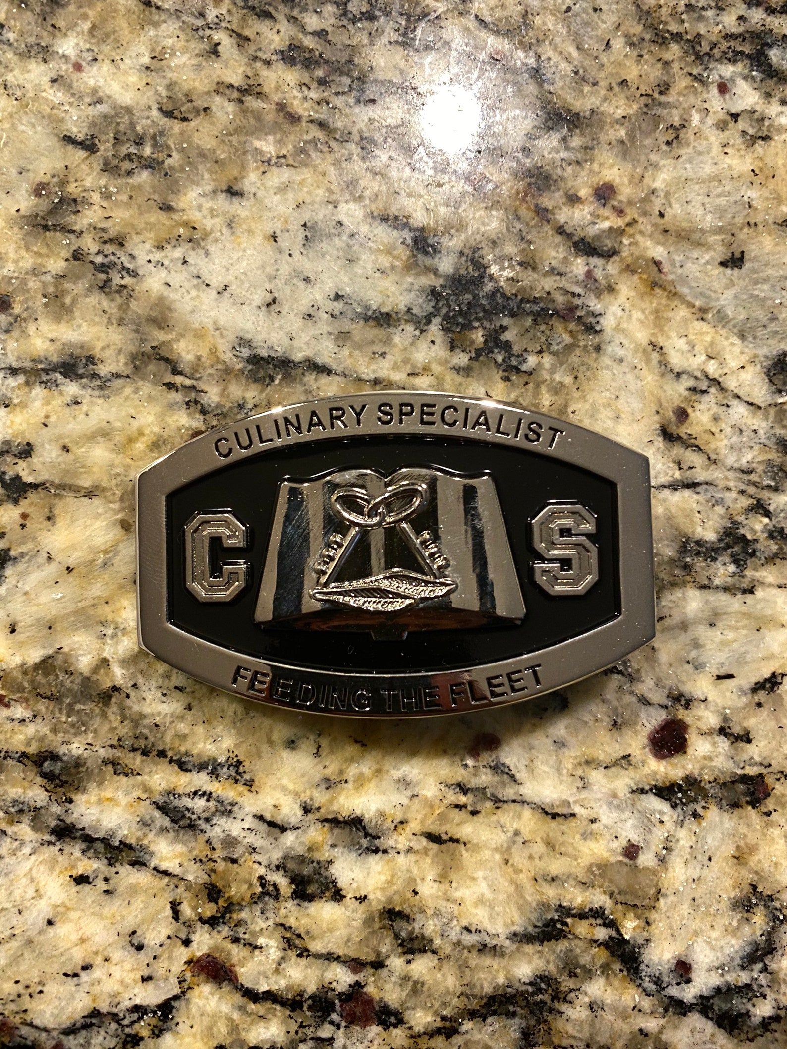 USN CS Culinary Specialist Belt Buckle Navy silver E6 and Etsy