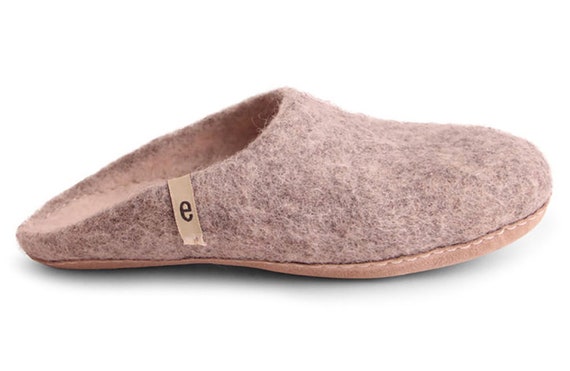 grey mule slippers