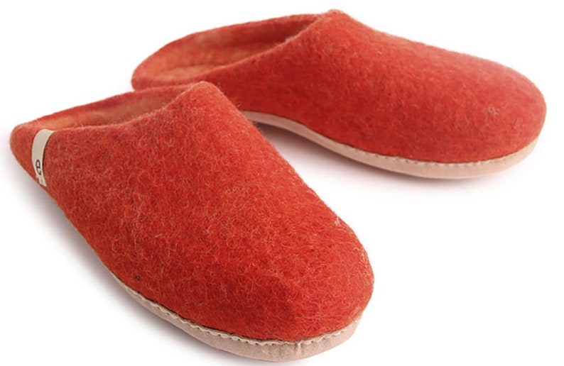 Felted Wool Slippers Wool Slippers Mule Slippers Womens - Etsy