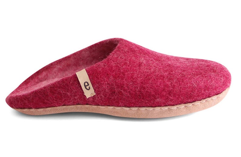 wool mule slippers