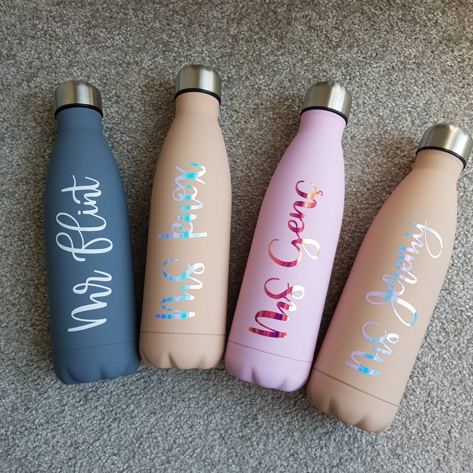 Personalised Drinks Bottle 500ml Double Walled Thermal Etsy