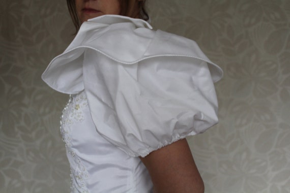 Balloon Sleeves Wedding Dress, Empire Wedding Dres