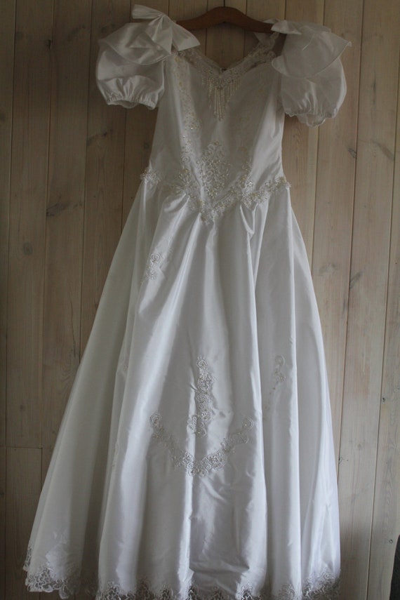 Balloon Sleeves Wedding Dress, Empire Wedding Dres