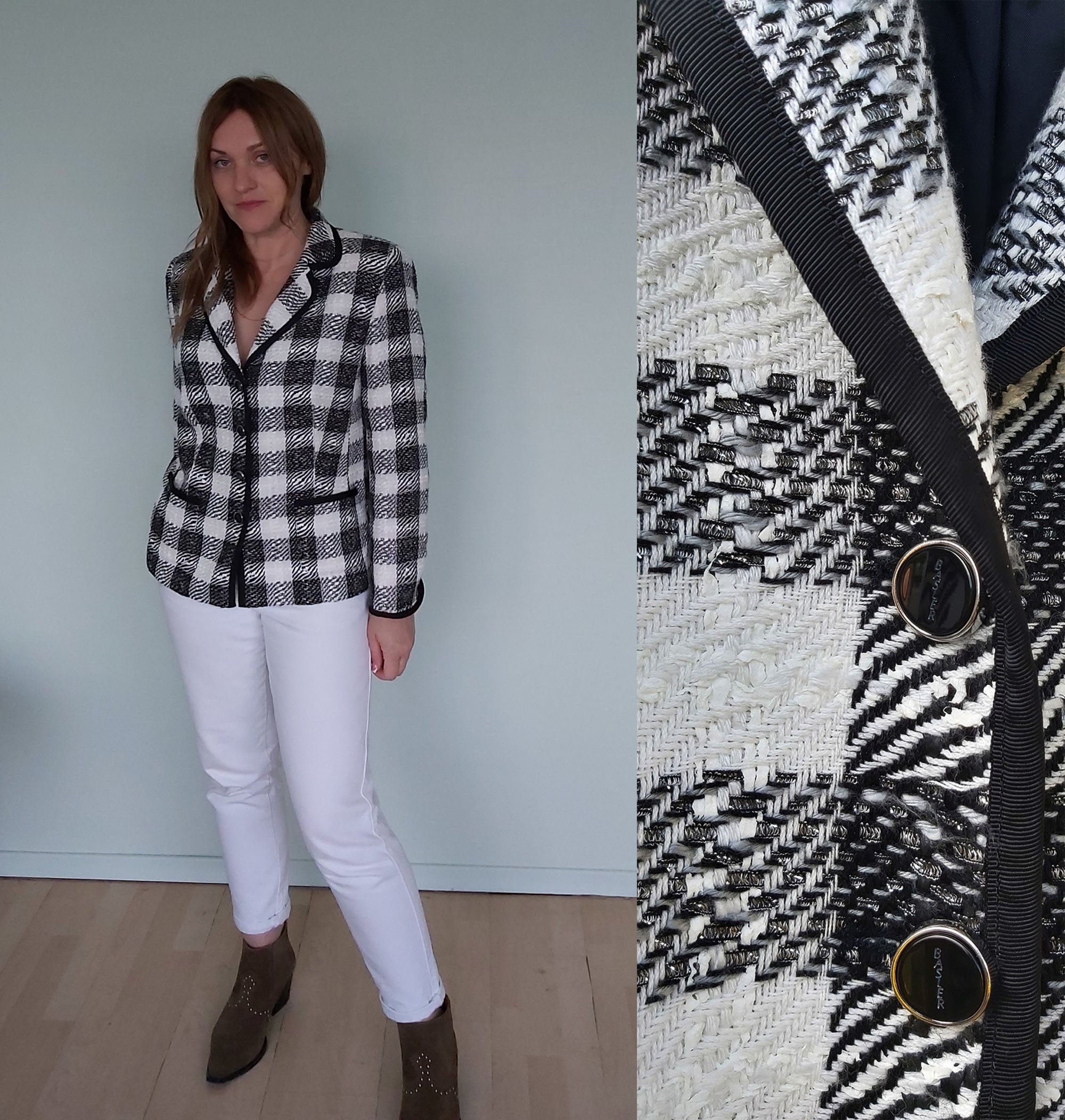 Chanel Chequered Tweed Jacket