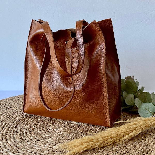 Handtasche / Leder / Shopper / XL Tasche /