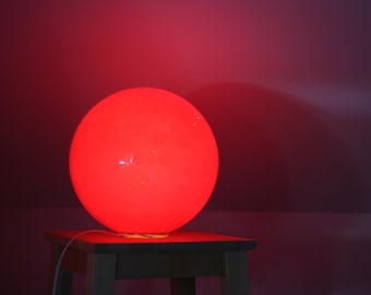 Grande lampe de table vintage / WOFi Leuchten GmbH Allemagne / Lampes de chevet / Lampes de bureau / Lampe rouge / Éclairage rétro / Lampes / Allemagne / 2000