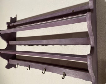 Wooden Wall Shelf / Wall Hanger / Bowl Wall Shelf / Handmade/Plate Holder /Home Decor /Kitchen Shelf /Wall decor/Wooden Rack/Organizing Rack