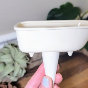 Ceramic Pant Water Stake - Footed Bathtub - Premium Houseplant Olla - Plant Care Made Easy - Handmade in Colorado