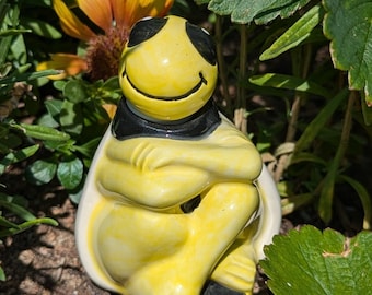 Bee Plant Watering Spike: Handmade Ceramic Waterer for Houseplants and Gardens