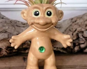 Troll Air Plant Holder: 90's Nostalgia Ceramic Planter