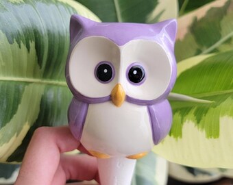Owl - Self-Watering Ceramic Watering Spike for Houseplants and Gardens