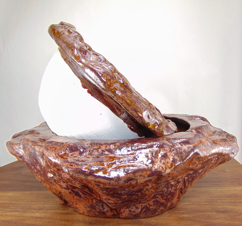 Natural Stone / Rock Ceramic Self Watering Large African Etsy