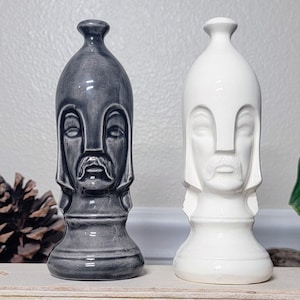 Pawn Chess Piece Watering Spike - Plant Care Watering Stake - Handmade Ceramic Plant Tender - Self Watering Houseplant Olla - Unique Goods